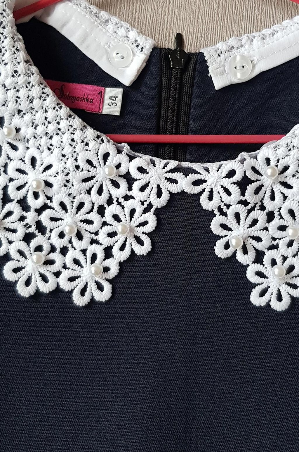 Школьное платье с добавлением вискозы для девочки Happyfox