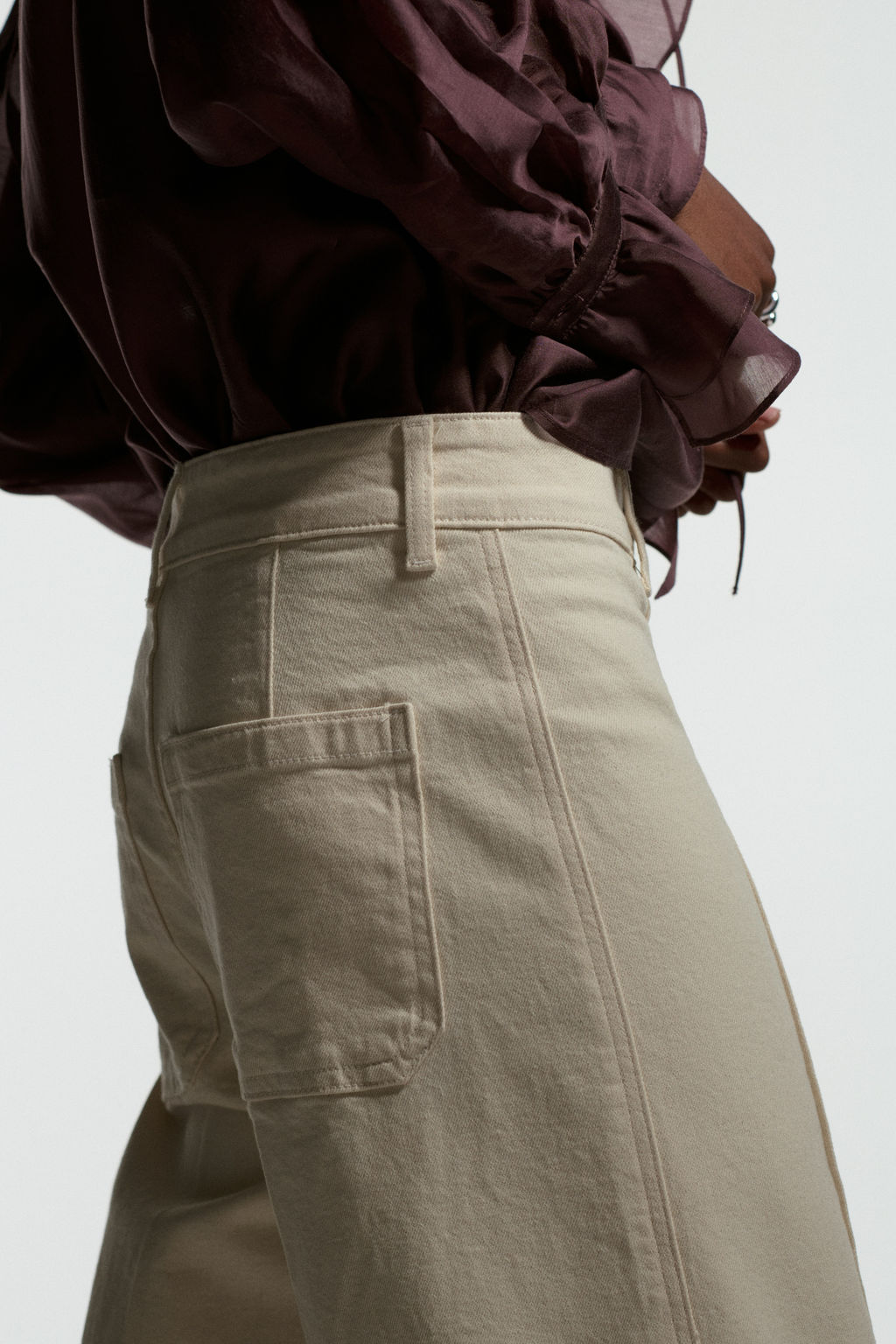 Wide High Ankle Jeans - H&m фото 12