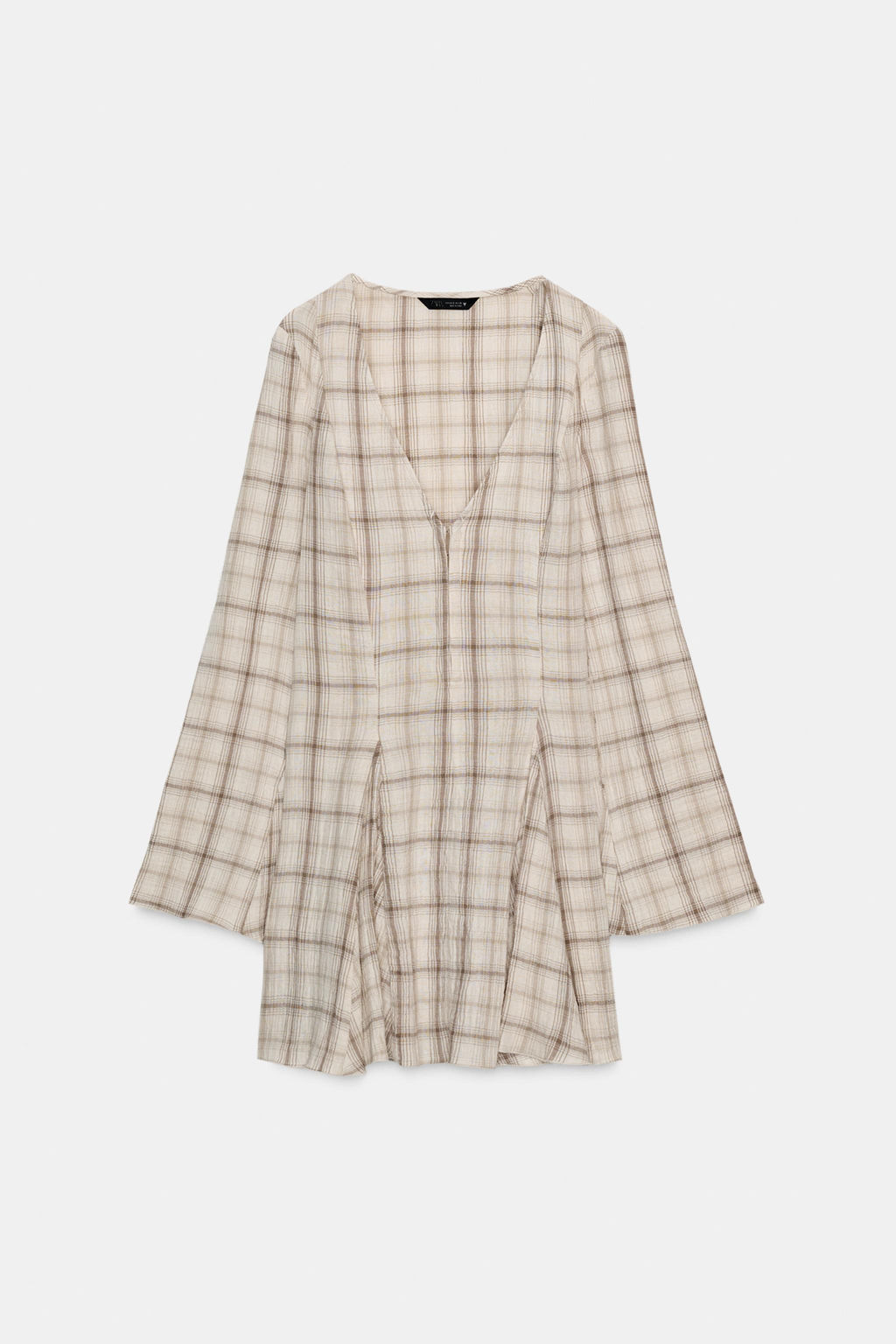 CHECKED SHORT DRESS - Zara фото 5