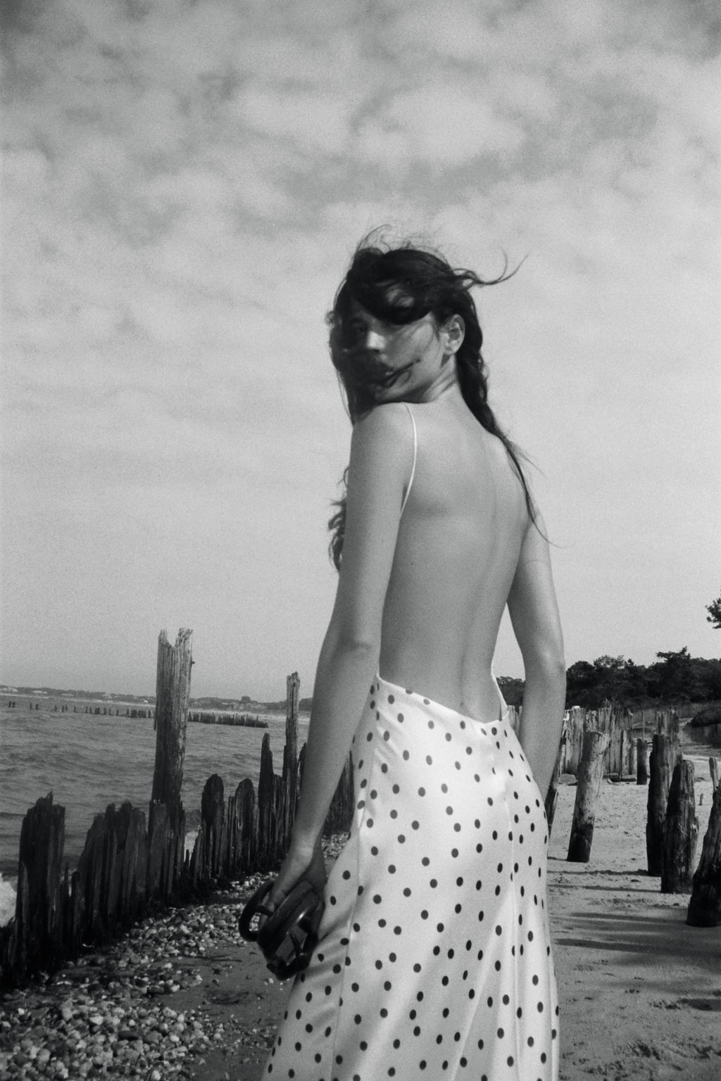 POLKA DOT SATIN MIDI DRESS - Zara фото 3