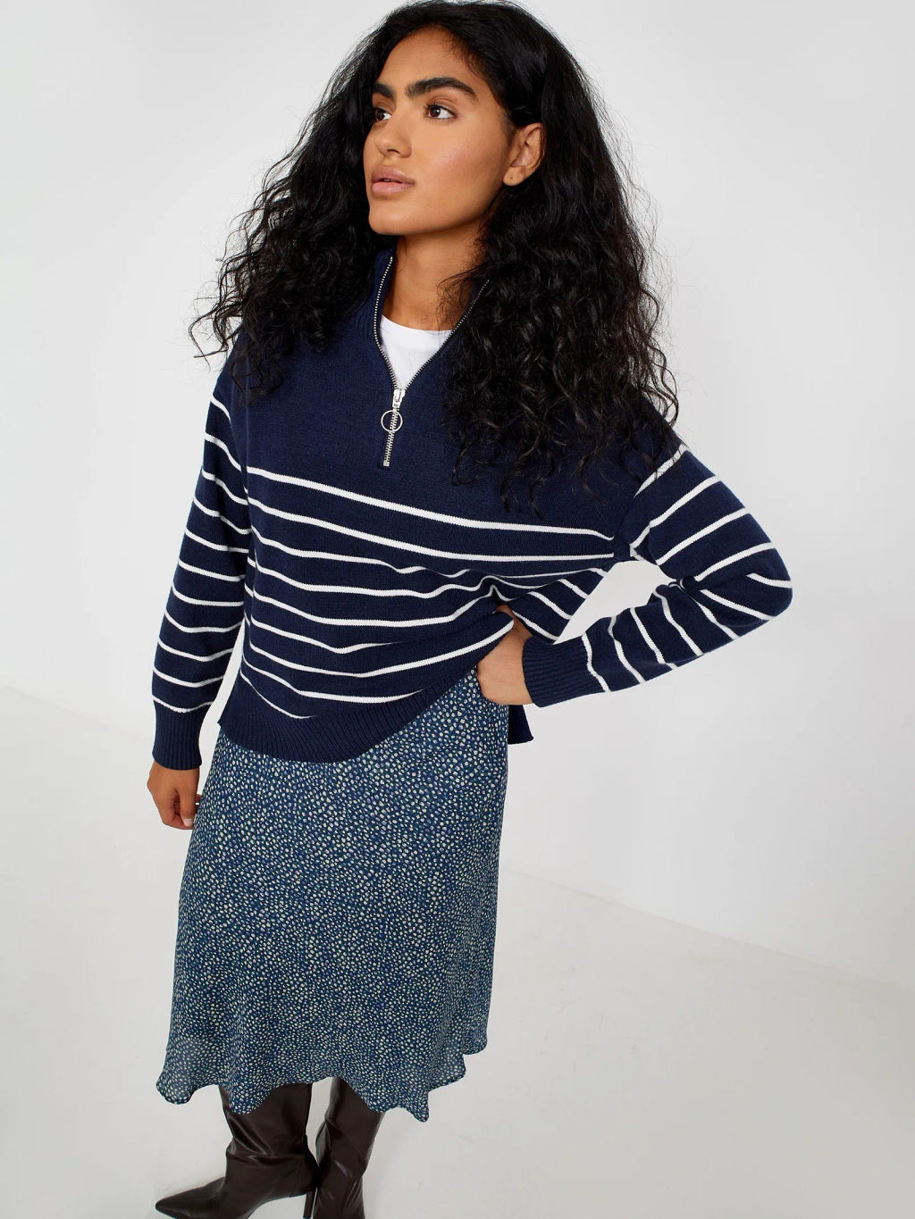 Юбка а-силуэта S912/dobby - Emka фото 3