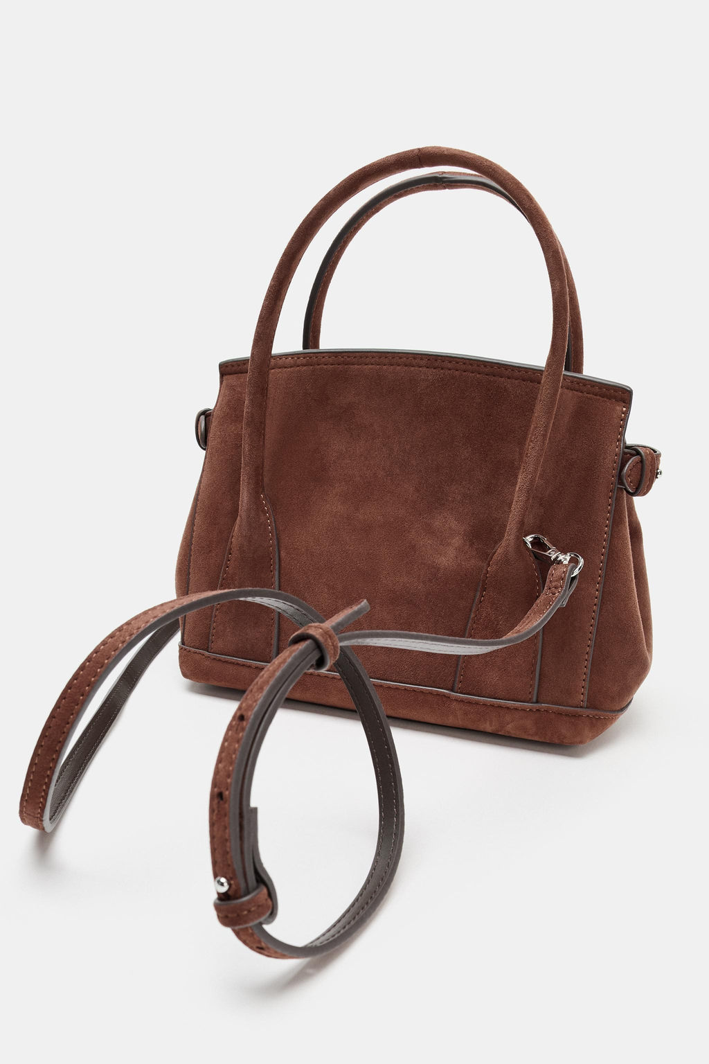 LEATHER MINI CITY BAG - Zara фото 14