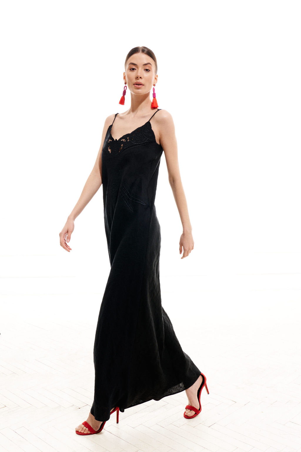 Платье - комбинация 1022 (Лен - 100%) - Elletto фото 11