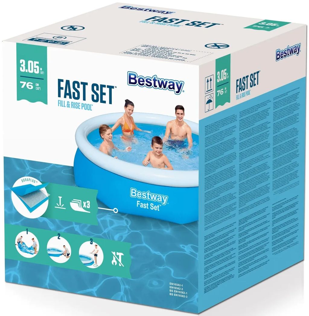 Бассейн надувной 305х76 см Bestway  фото 2