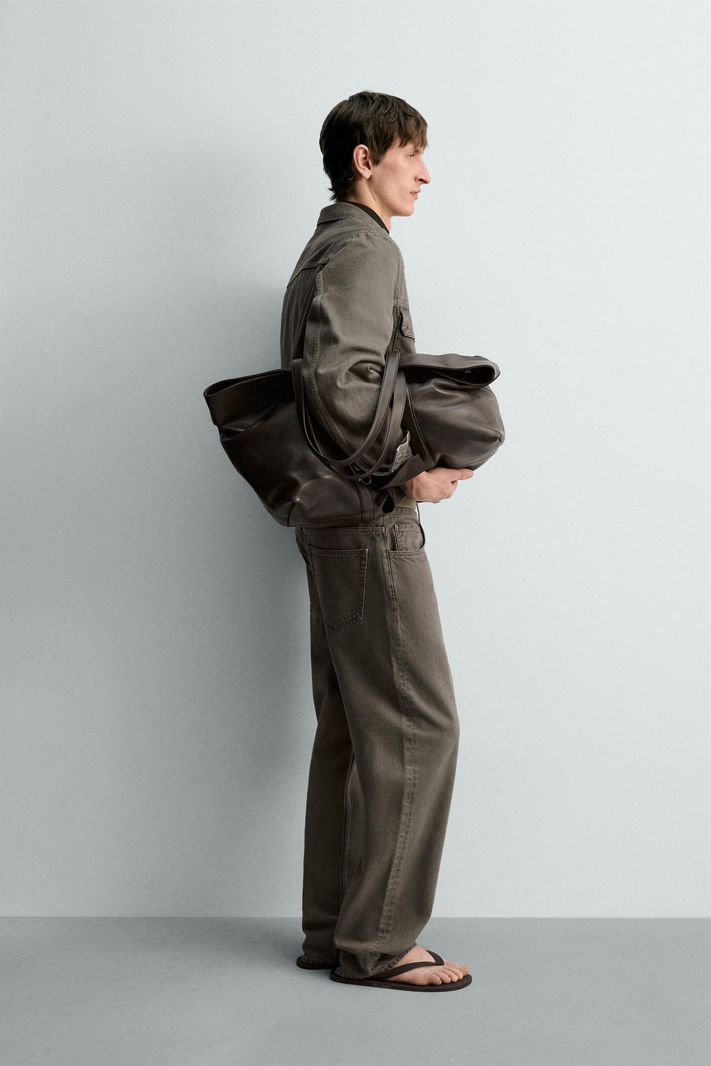 JEANS STRAIGHT FIT LIMITED EDITION / Verde gris - Zara фото 4