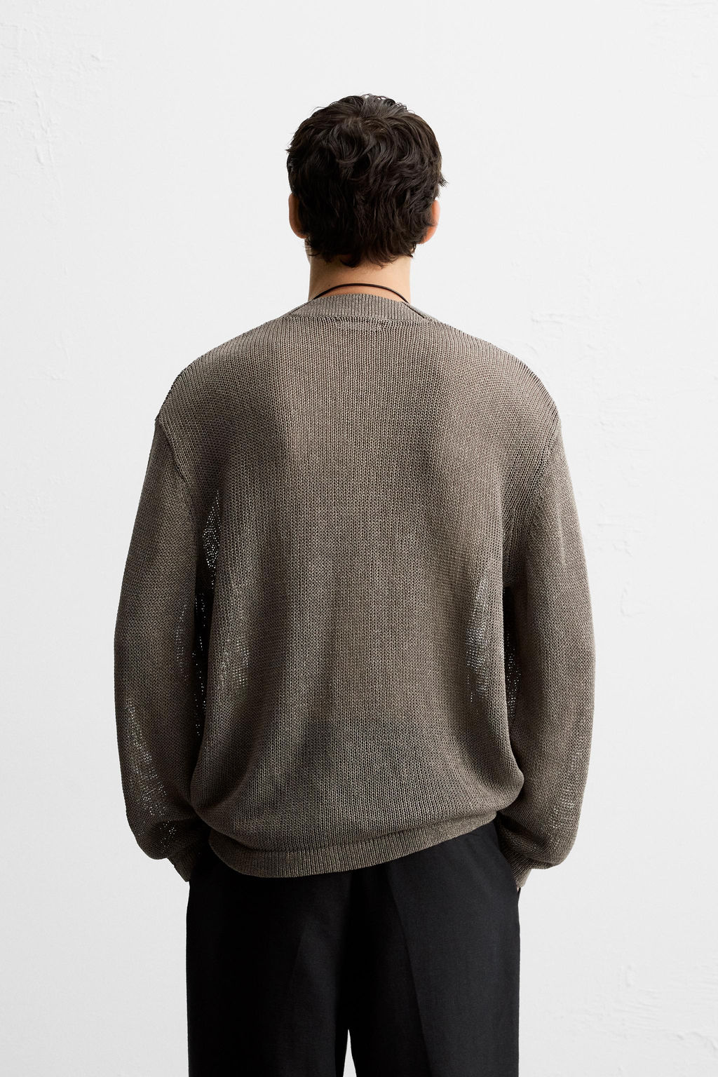OPEN-KNIT TEXTURED CARDIGAN - Zara фото 3
