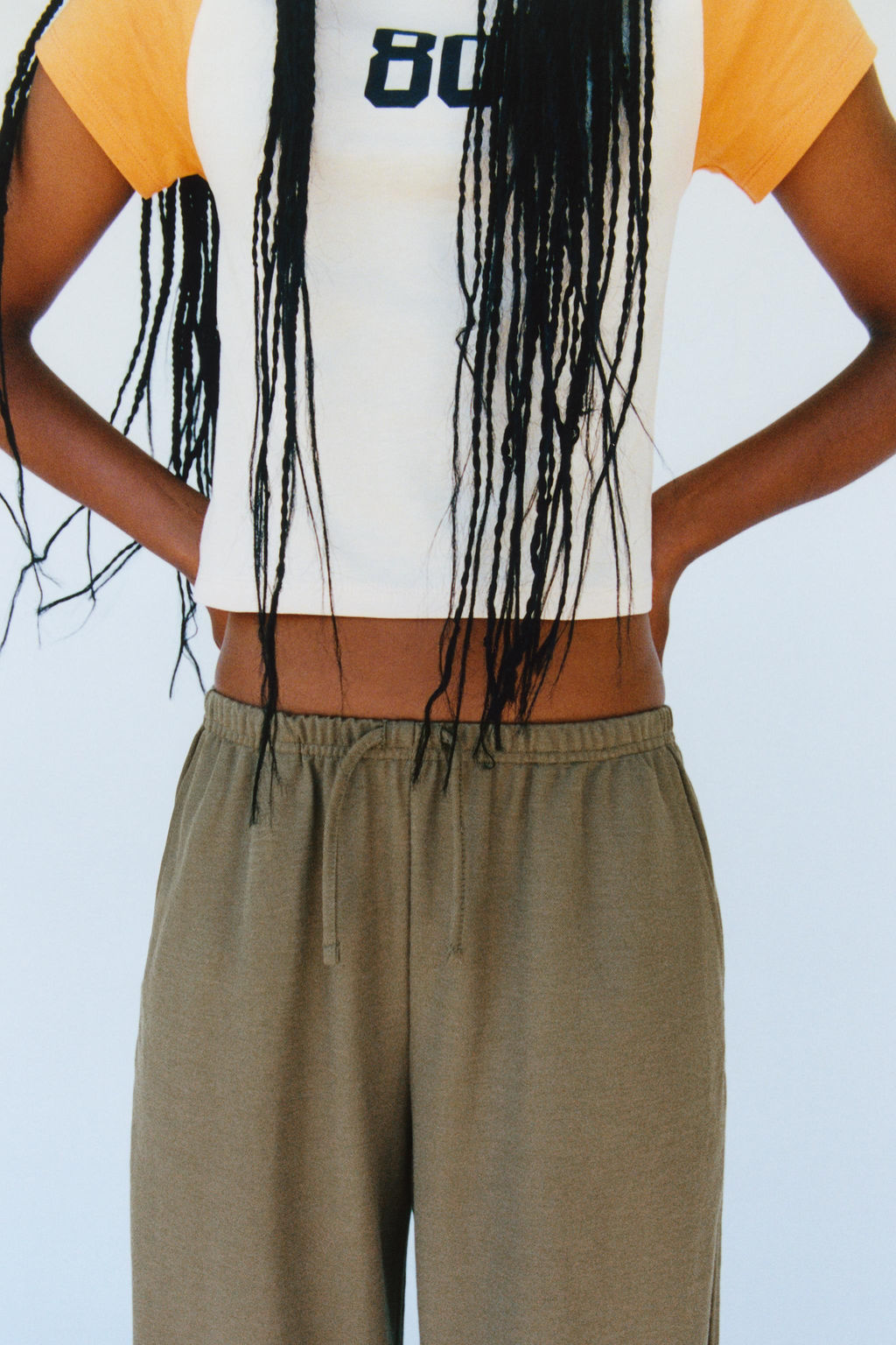 PANTAL?N WIDE LEG PIJAMERO / Khaki - Zara фото 8