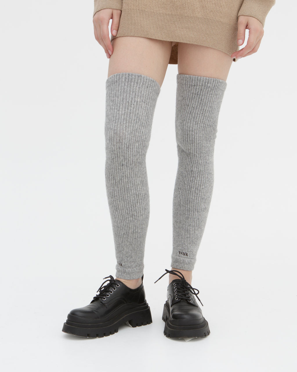 Гетры из монгольской шерсти серые