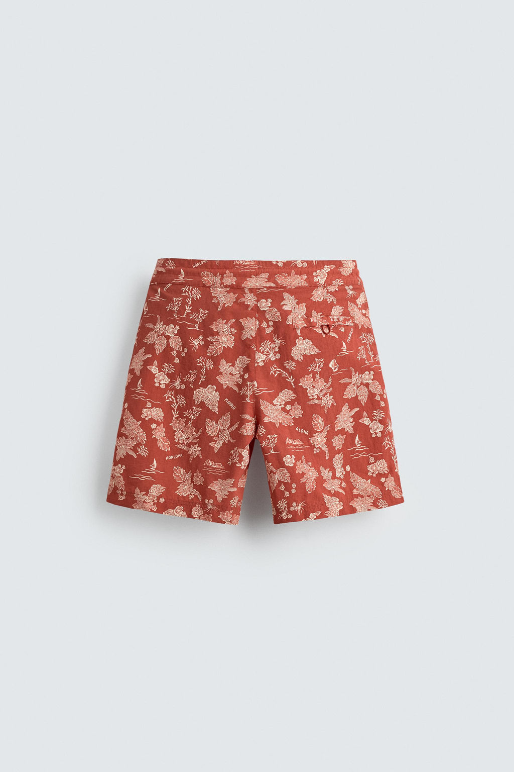 BA?ADOR LARGO ESTAMPADO FLORAL / Rojo claro - Zara фото 8