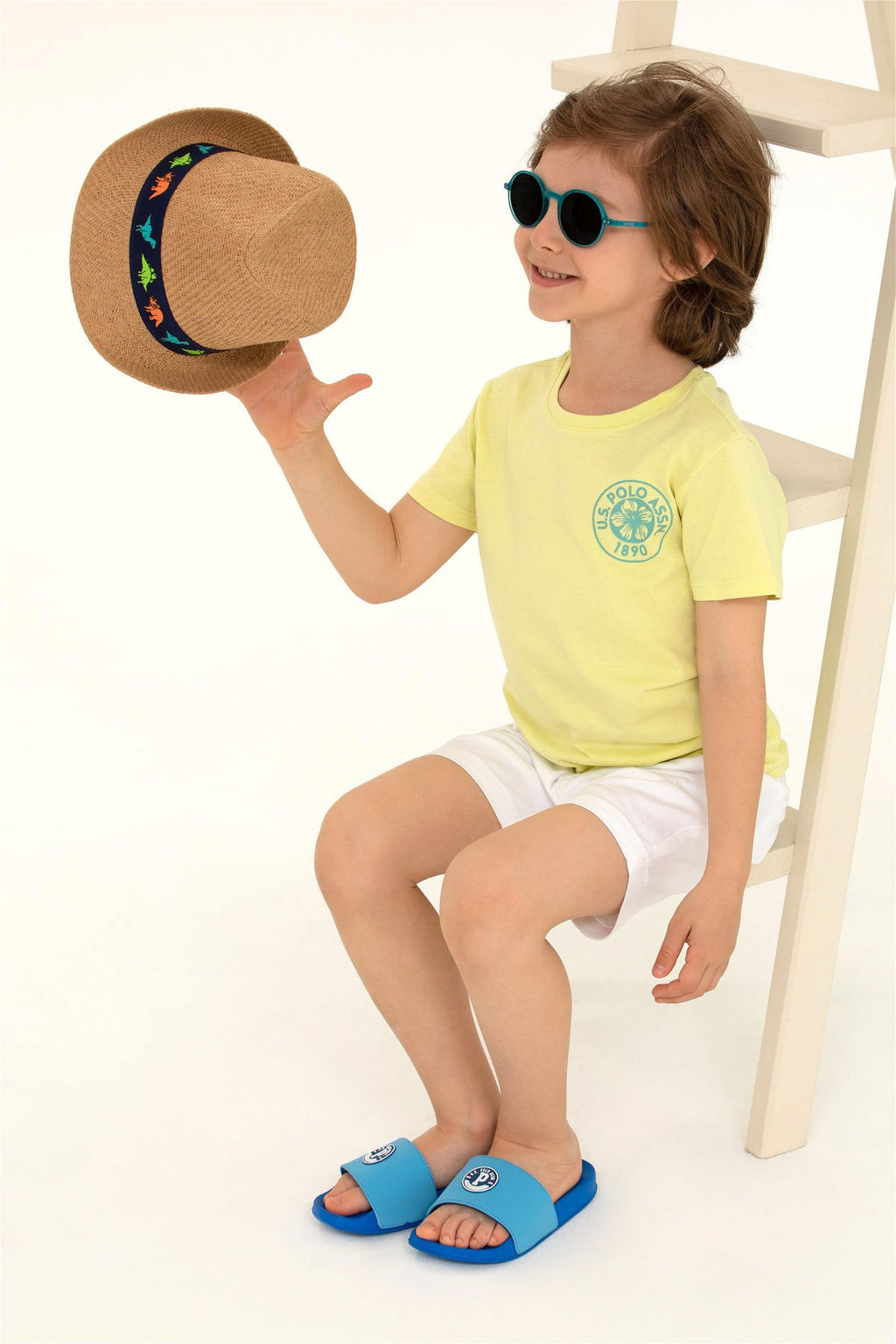 U. S. Polo Assn Детская светло-желтая футболка с круглым вырезом - U.s. polo assn фото 7