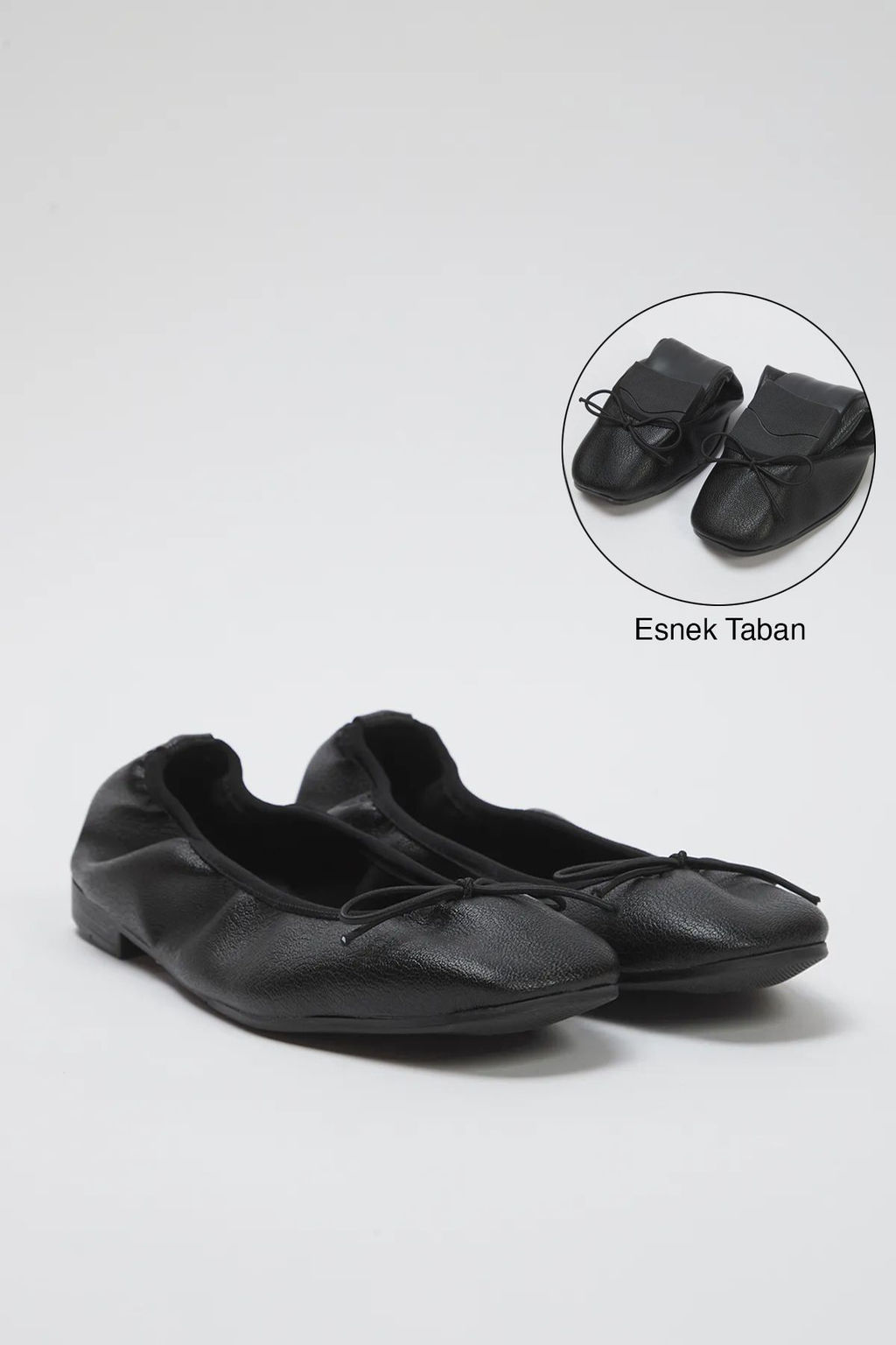 Trendyol Shoes Beyaz Fiyonklu Katlanabilir Esnek Taban Kad?n Babet TAKSS25BE00016 - Trendyolmilla фото 8