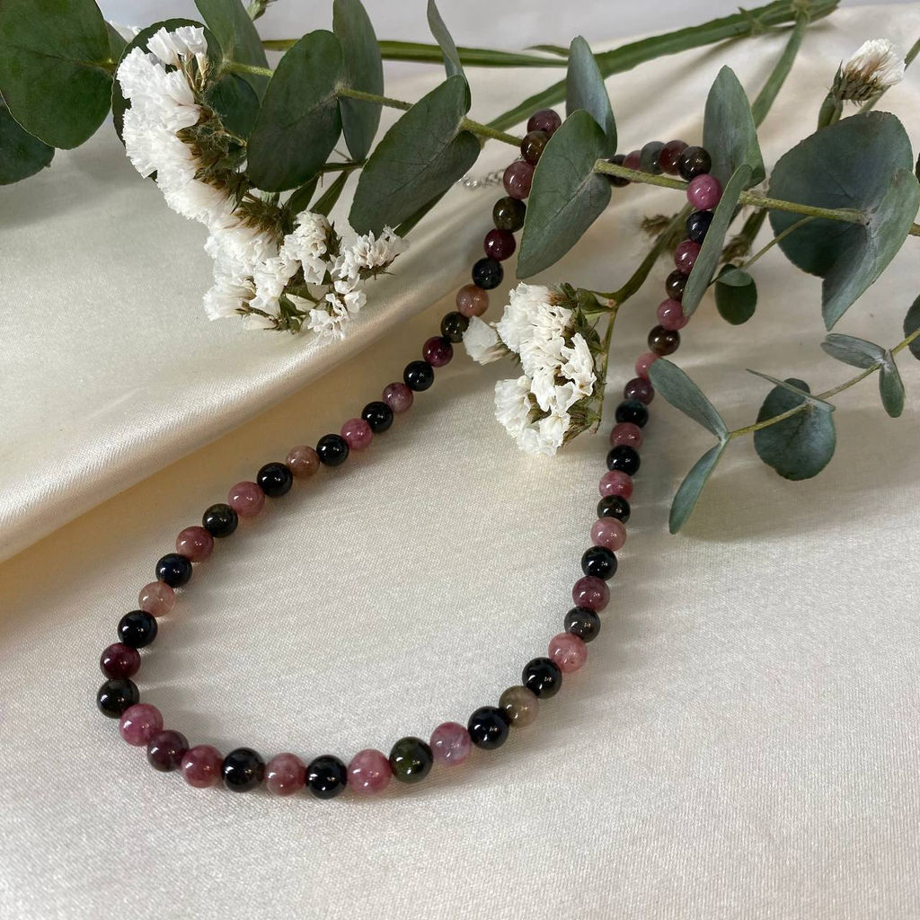 Бусы из Турмалина микс 46 см +