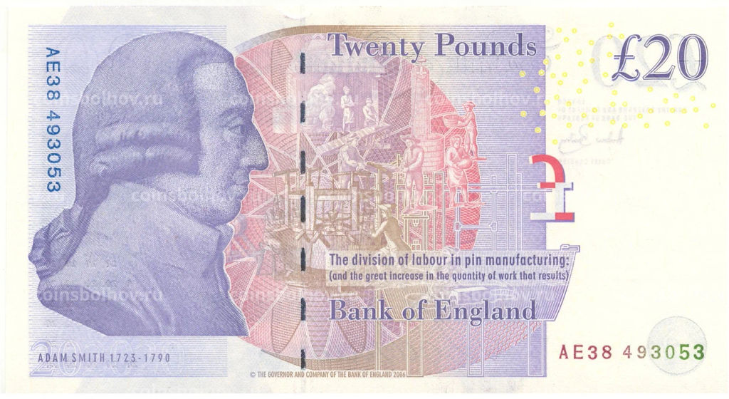 20 фунтов 2006 года Великобритания