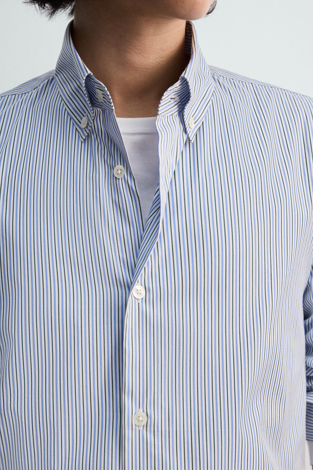 CAMISA RELAXED FIT RAYAS LIMITED EDITION / Celeste lavado - Zara фото 5