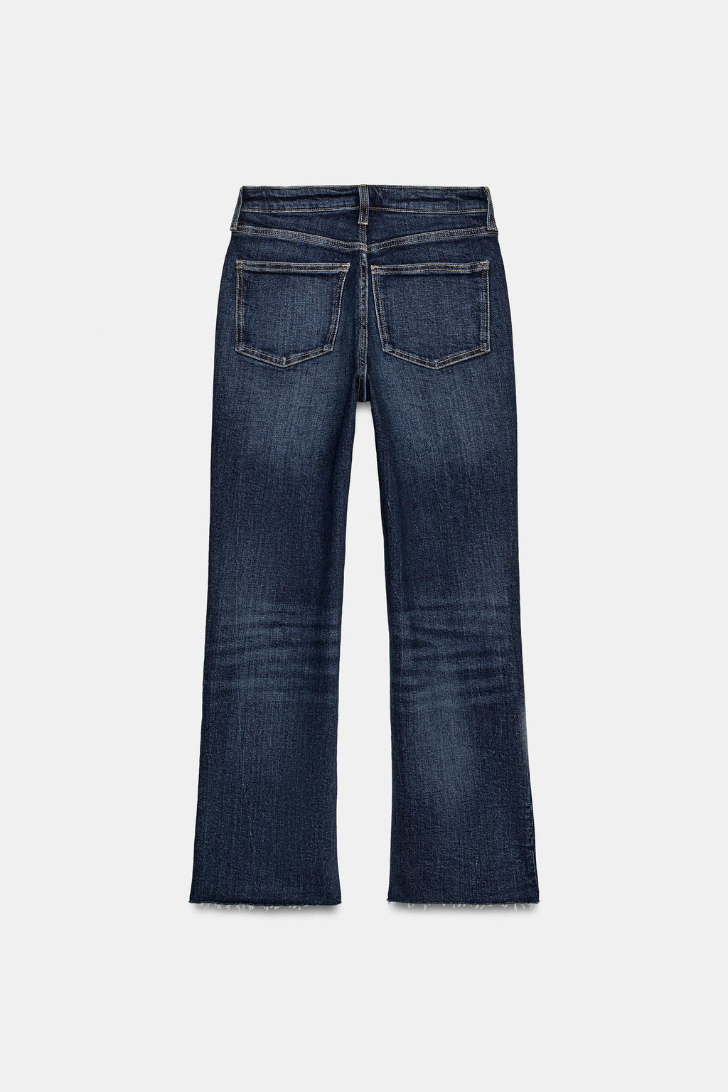 JEANS TRF CROPPED FLARE TIRO ALTO / Marino - Zara фото 8