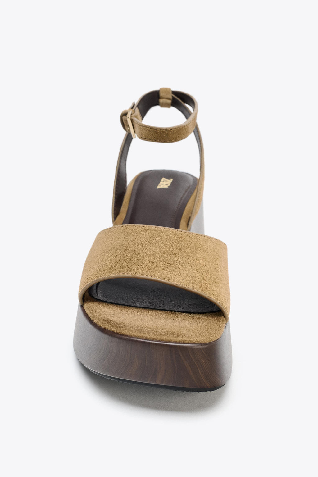 SPLIT SUEDE PLATFORM SANDALS - Zara фото 12