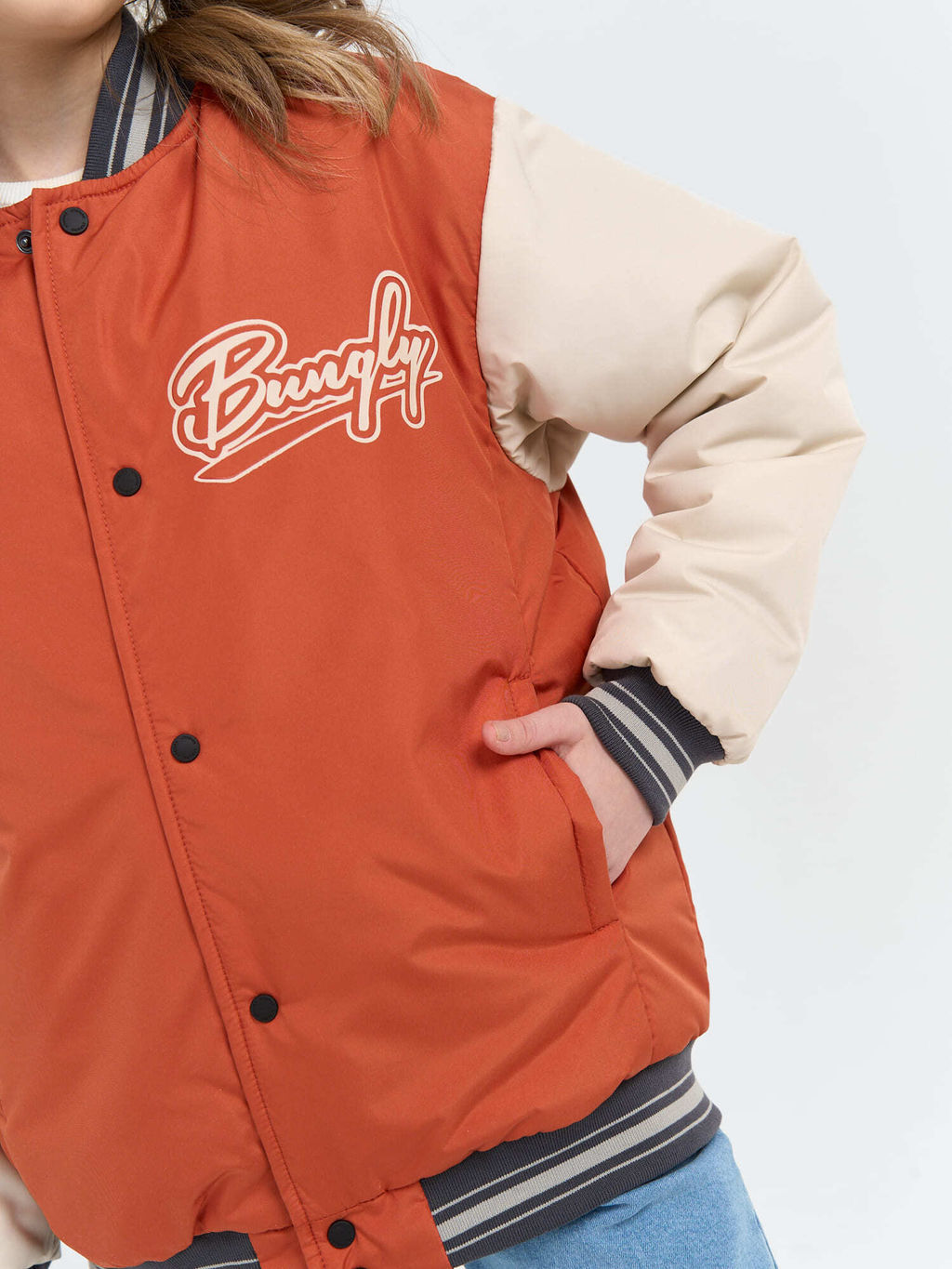 Бомбер с утеплителем Мандарин 7+ - Bungly фото 5