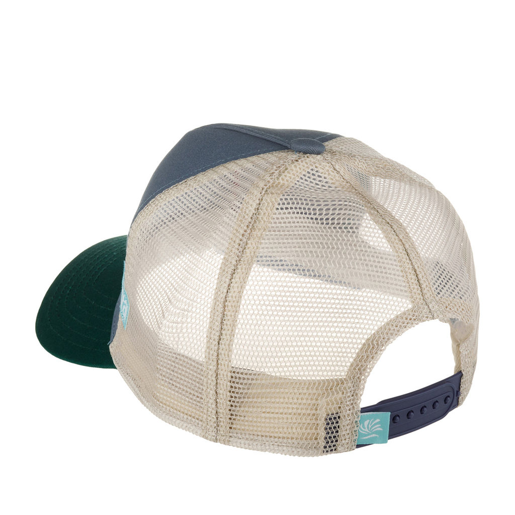 Бейсболка COASTAL арт. HFT Comes The Sun (серо-синий / зеленый)  фото 2