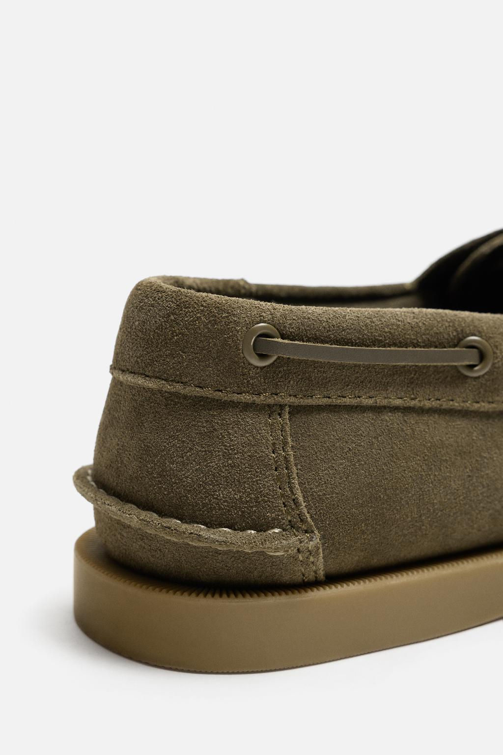 LEATHER DECK SHOES - Zara фото 3