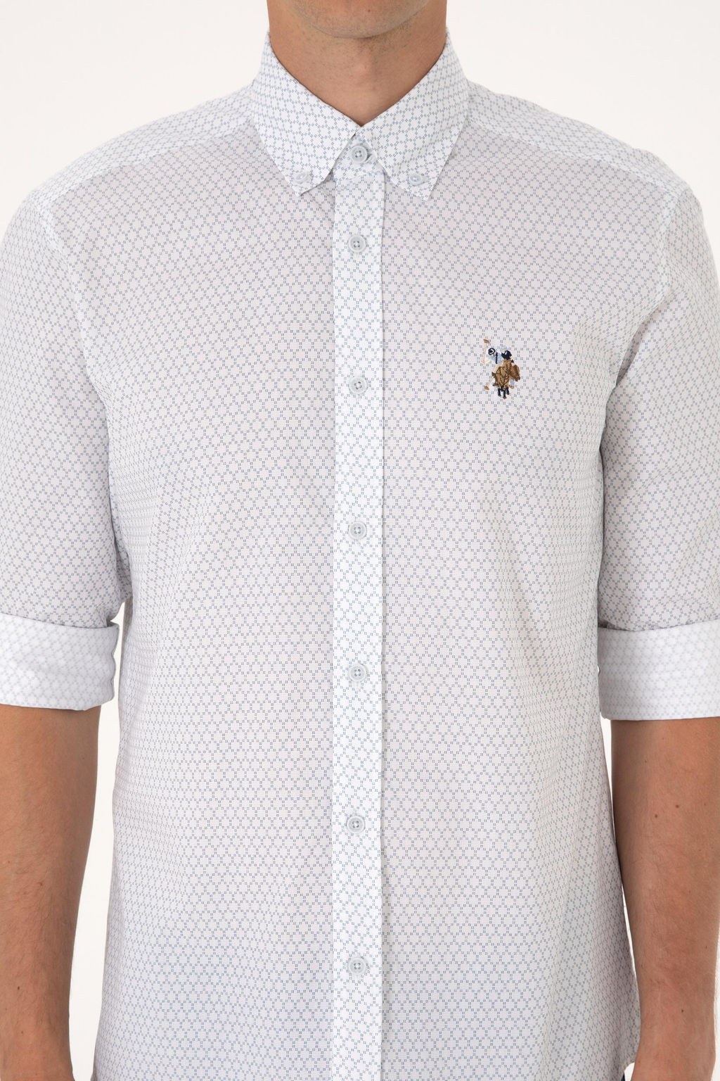 Erkek Mavi Uzun Kollu G_mlek - U.s. polo assn фото 6