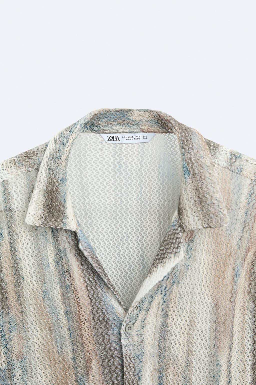 SOYUT DESENLI AJURLU GOMLEK - Zara фото 8