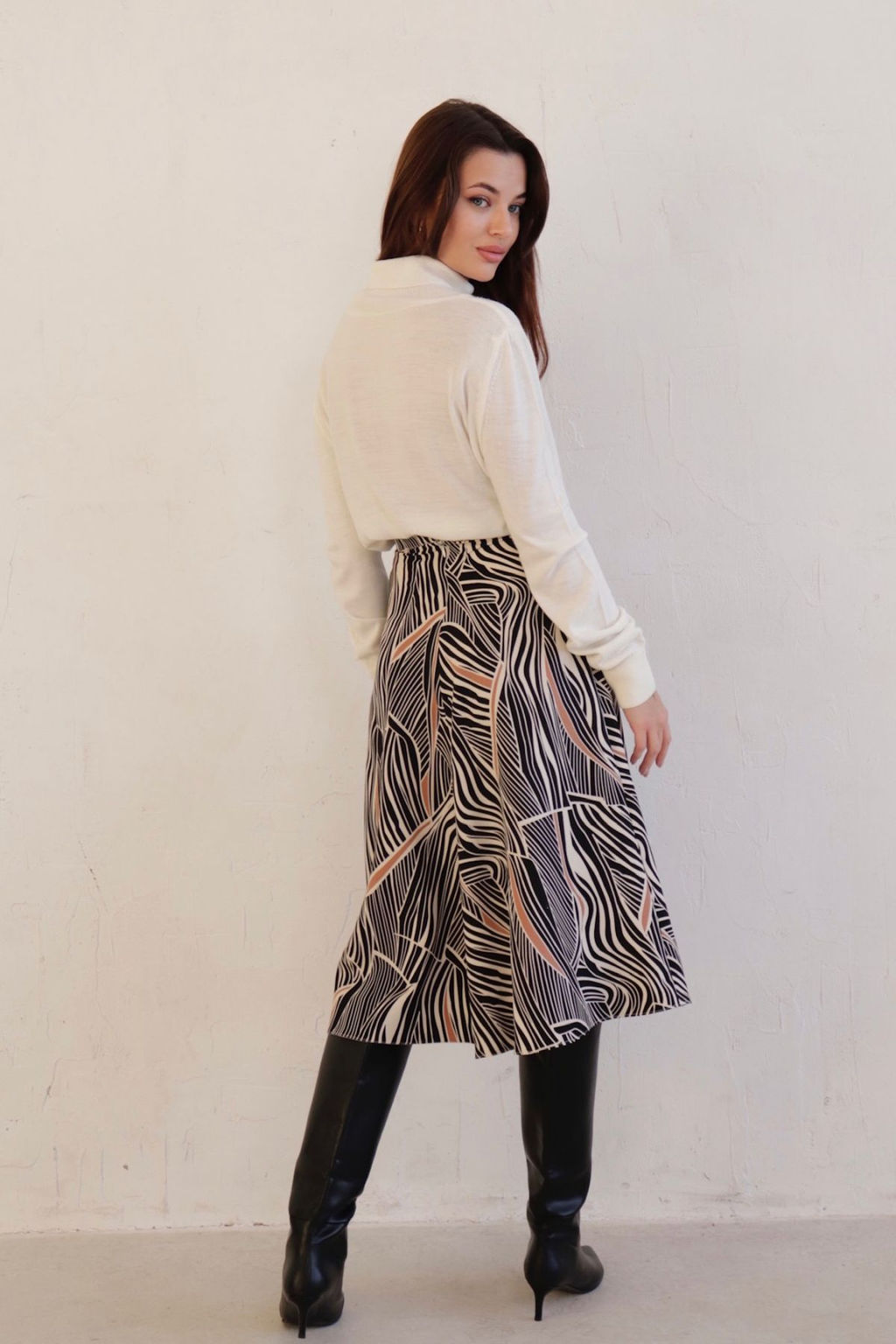 Юбка А-силуэта с принтом - Martichelli фото 50