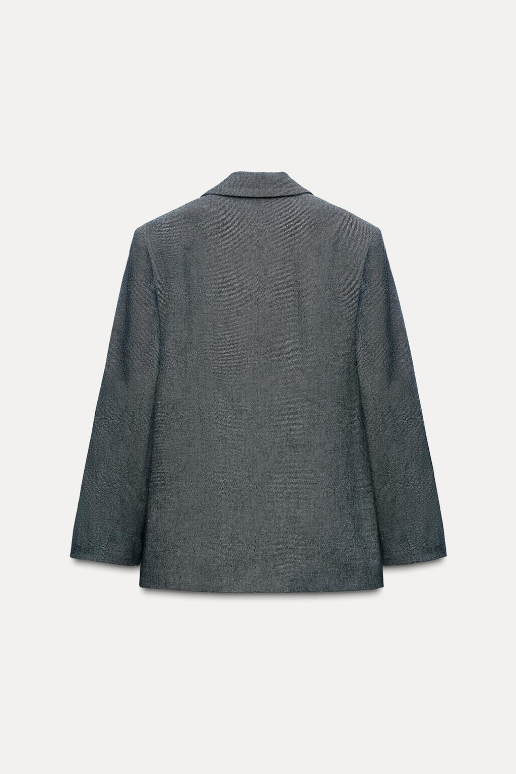 STRAIGHT BLAZER WITH PADDED SHOULDERS - Zara фото 5