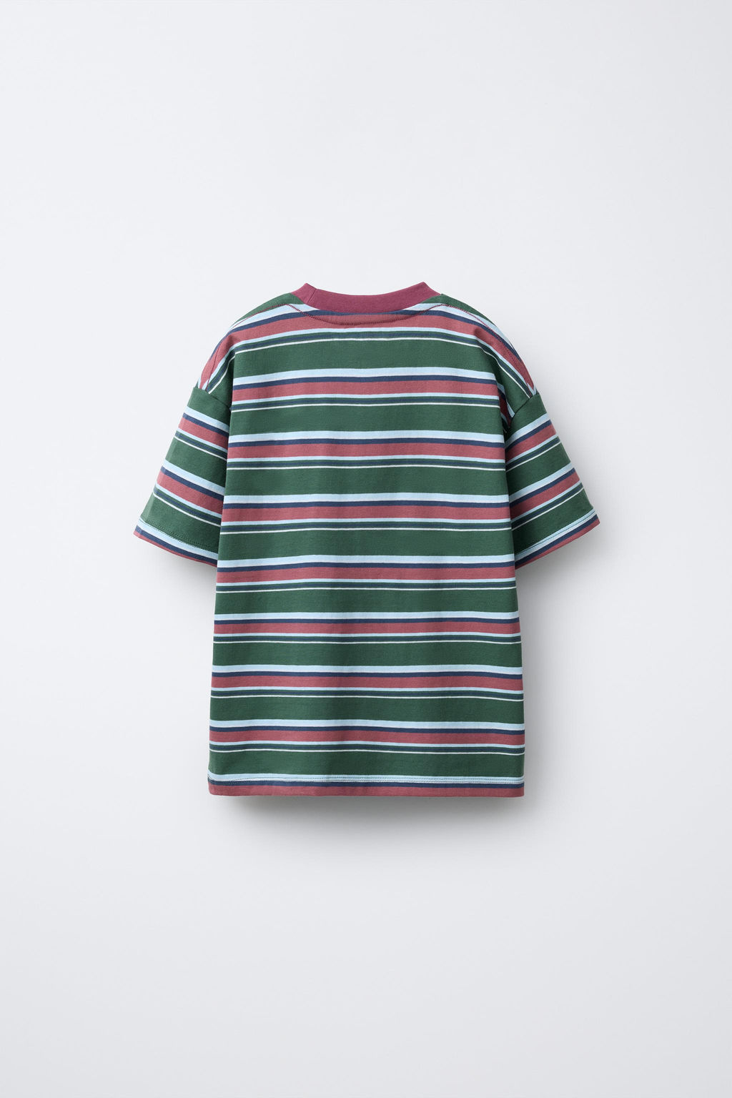 CAMISETA ESTAMPADA RAYAS / Verde - Zara фото 3