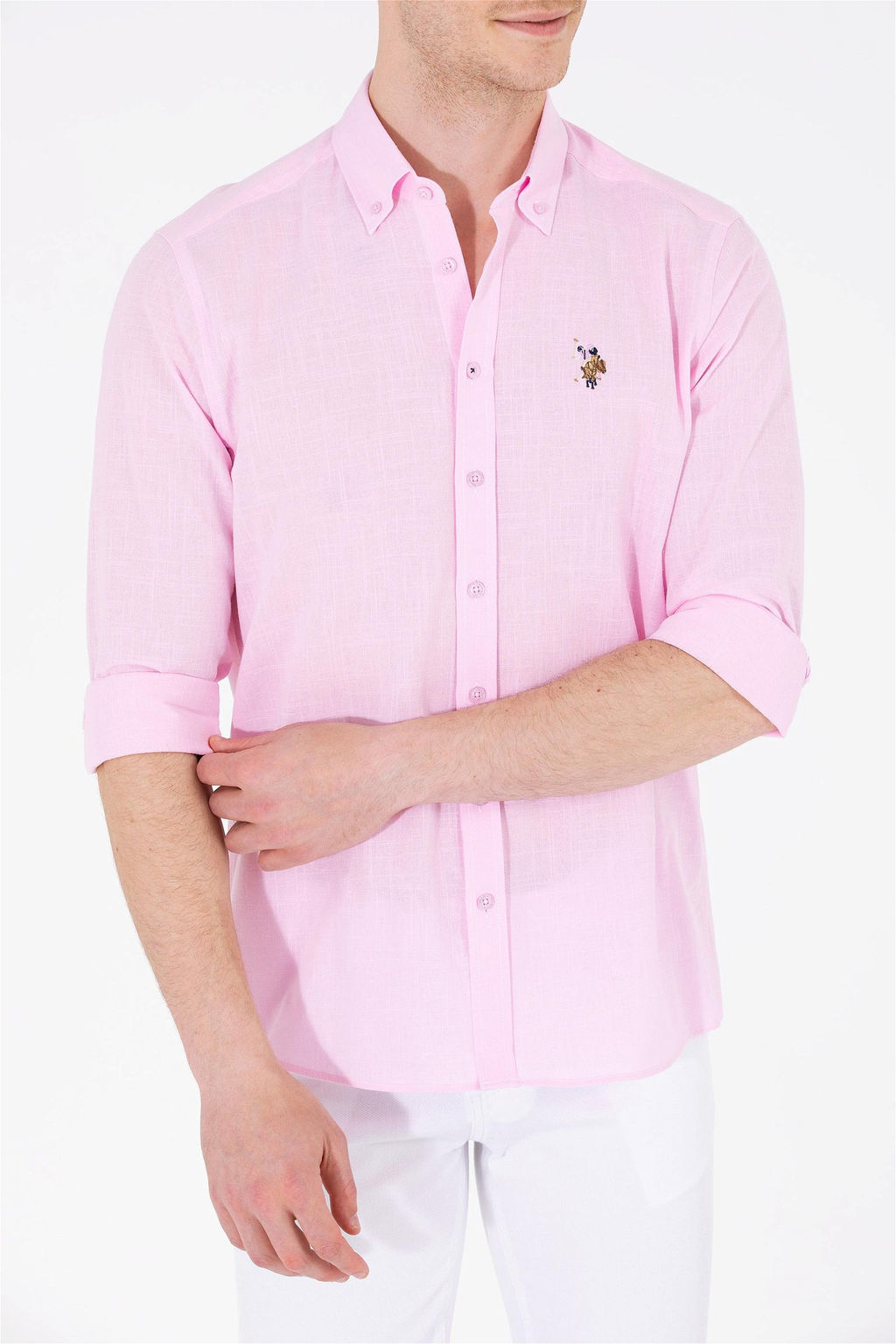 Мужская базовая рубашка с длинным рукавом Magnolia Неожиданная скидка в корзине - U.s. polo assn фото 6