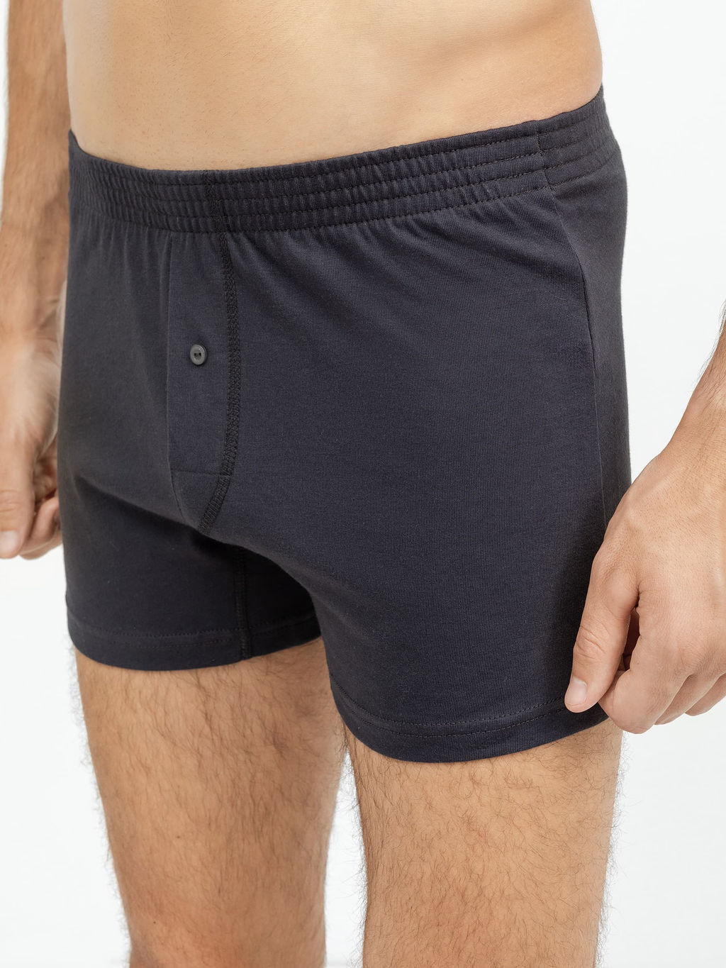 Цена за 2 штуки! Мужские трусы-шорты графитового цвета графит 411152 - Mark formelle фото 3