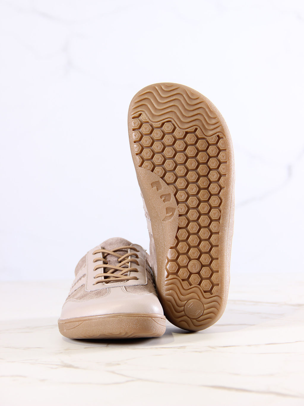 Босоногие кеды 184.natabr.Капучино замша+визон стар