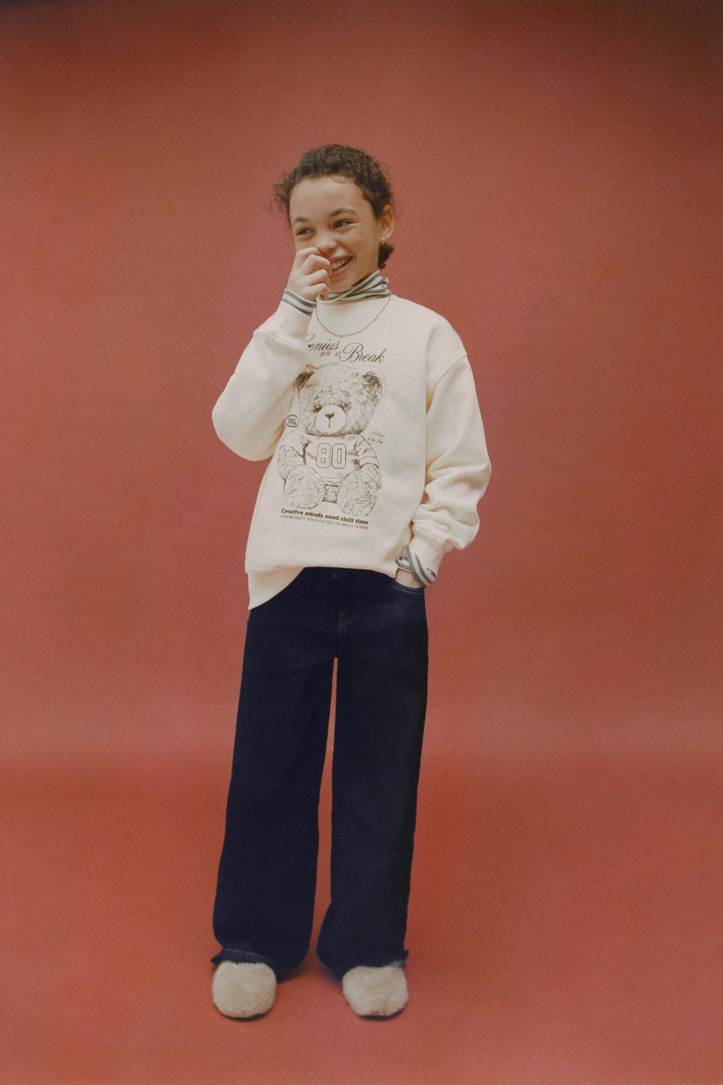 BEAR PRINT SWEATSHIRT - Zara фото 5