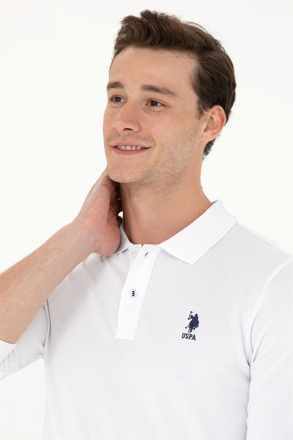 U. S. Polo Assn Мужской белый базовый свитшот - U.s. polo assn фото 9