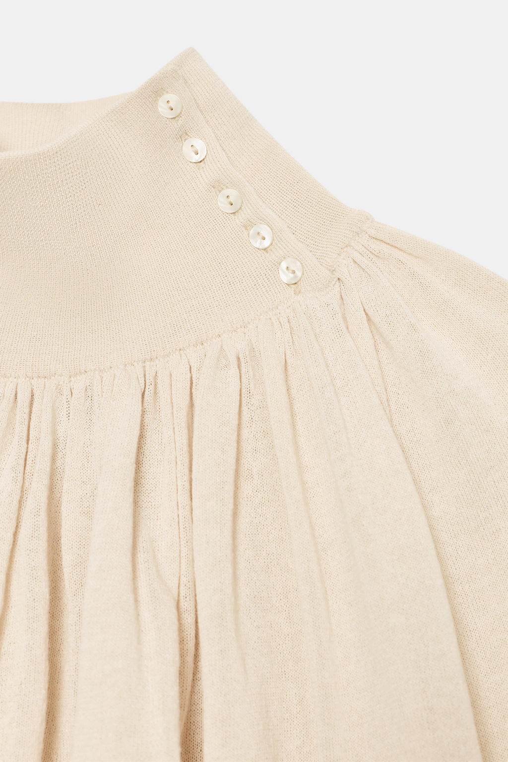 BLUSA FLUIDA PUNTO COMBINADO / Arena - Zara фото 9