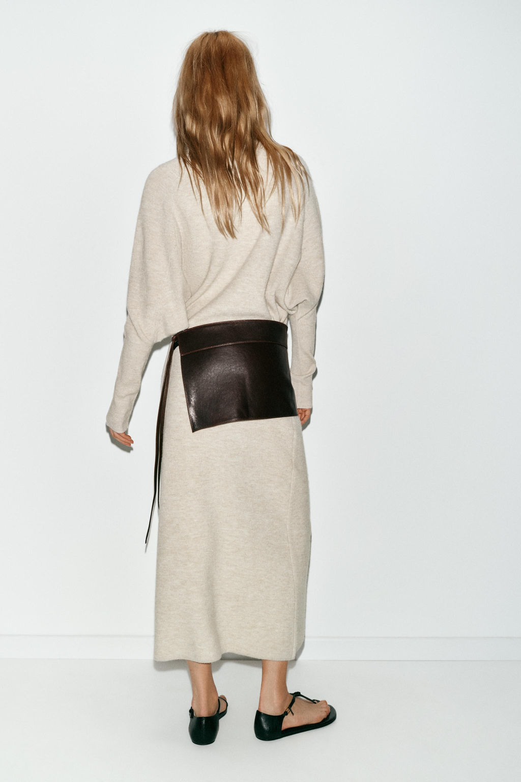 BATWING SLEEVE KNIT DRESS - Zara фото 13