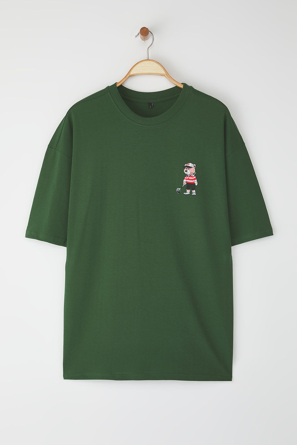 TRENDYOL MAN Siyah Unisex Regular/Normal Kesim Ay?c?k Bask?l? %100 Pamuklu T-Shirt TMNSS25TS00161 - Trendyolmilla фото 6