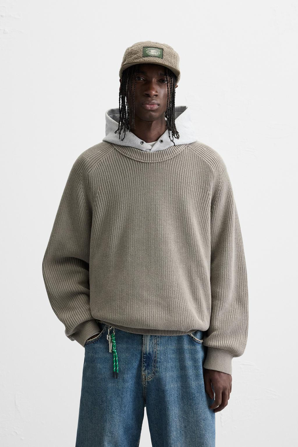 TEXTURED RELAXED FIT SWEATER - Zara фото 2