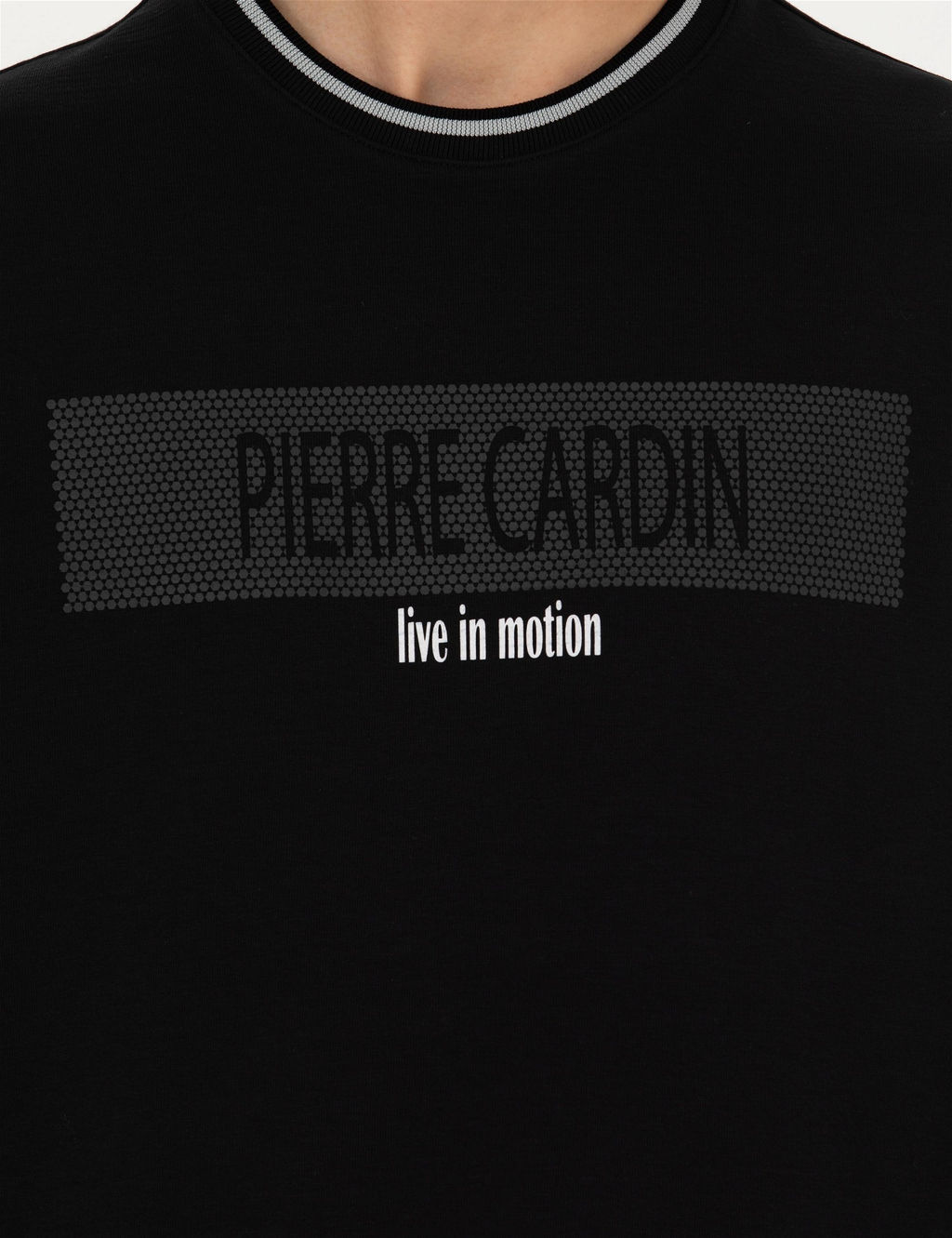 Siyah Regular Fit Bisiklet Yaka Sweatshirt - Pierre cardin фото 7