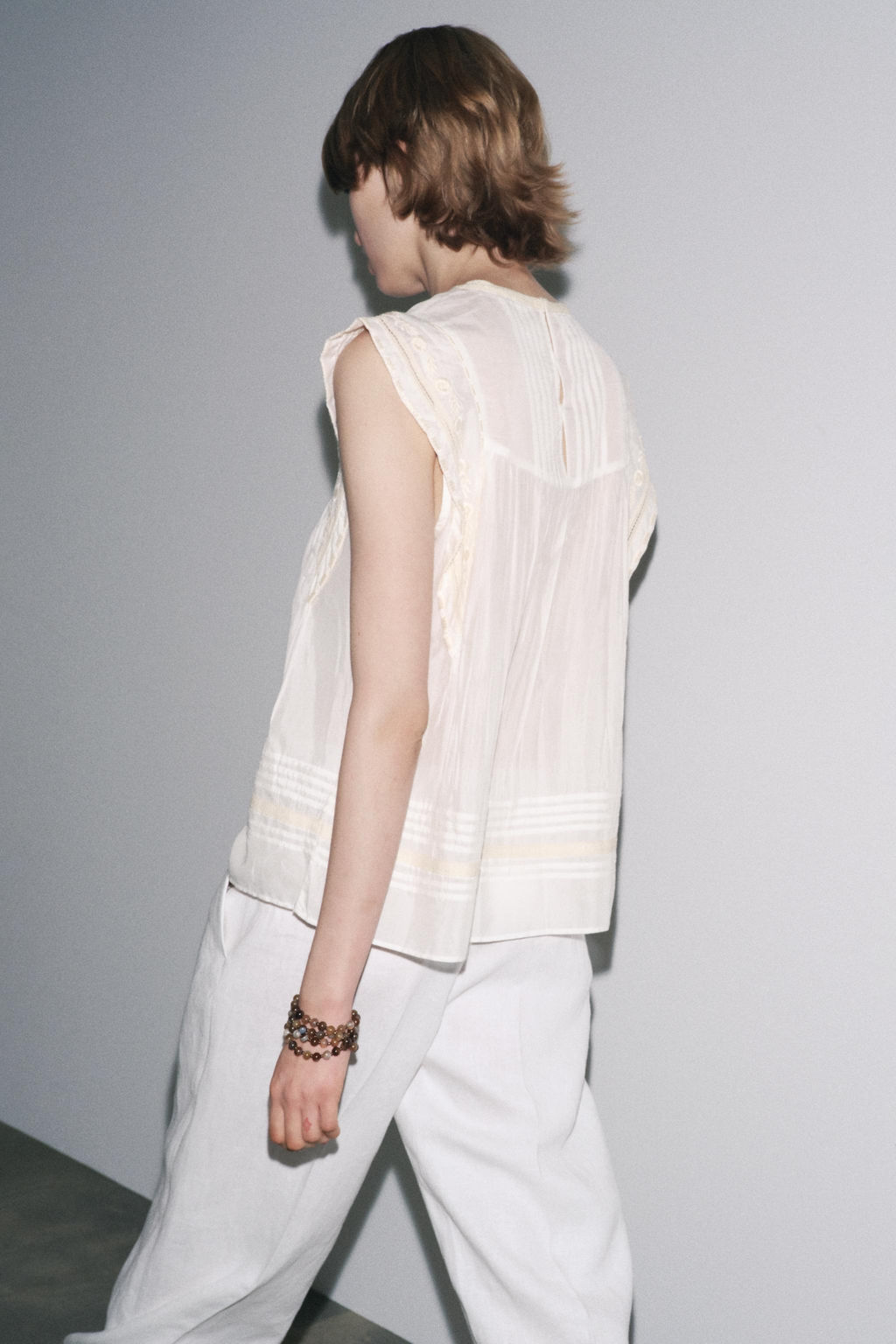 ZW COLLECTION EMBROIDERED BLOUSE - Zara фото 3