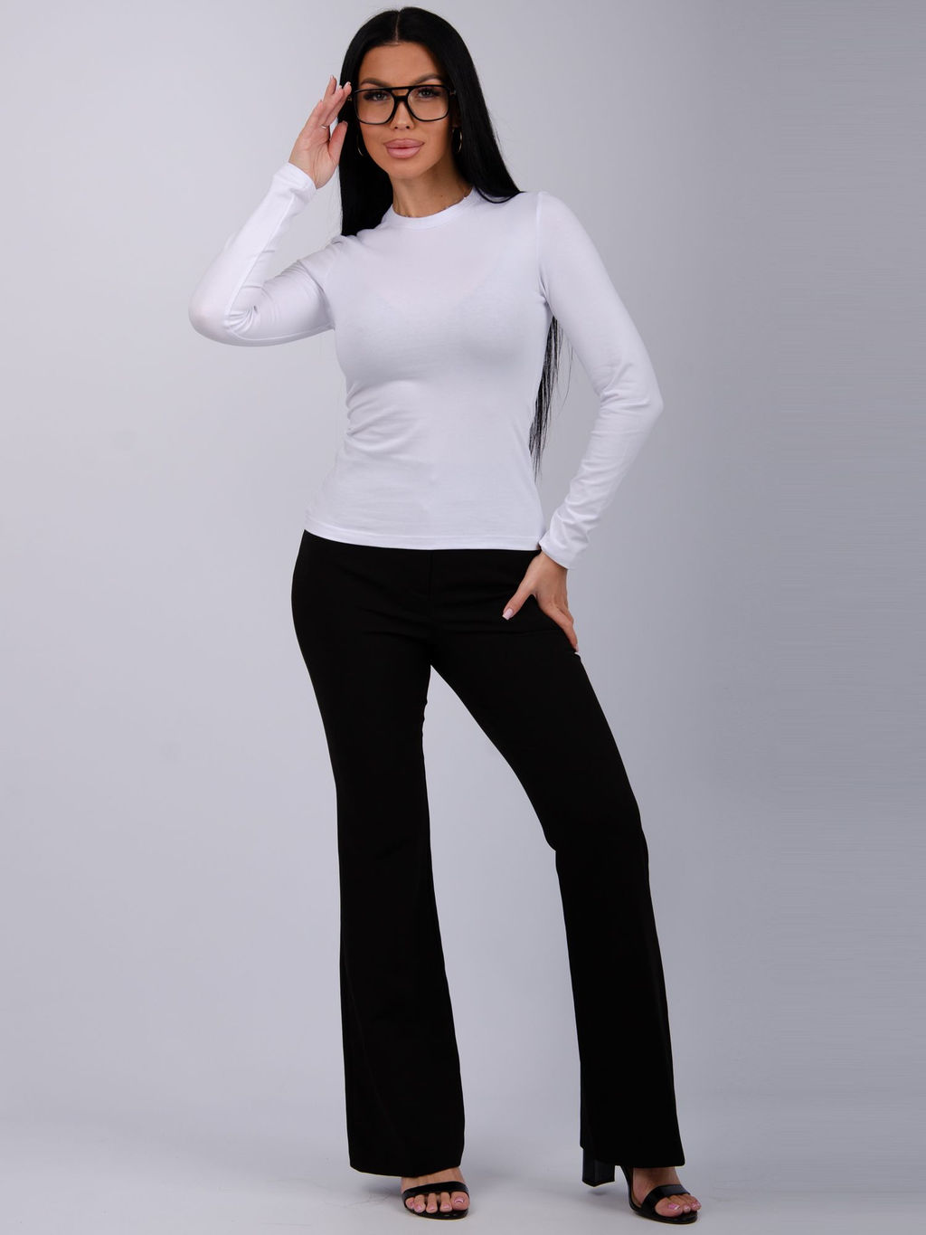 Лонгслив Кортни , кулирка с лайкрой - Малина фото 18