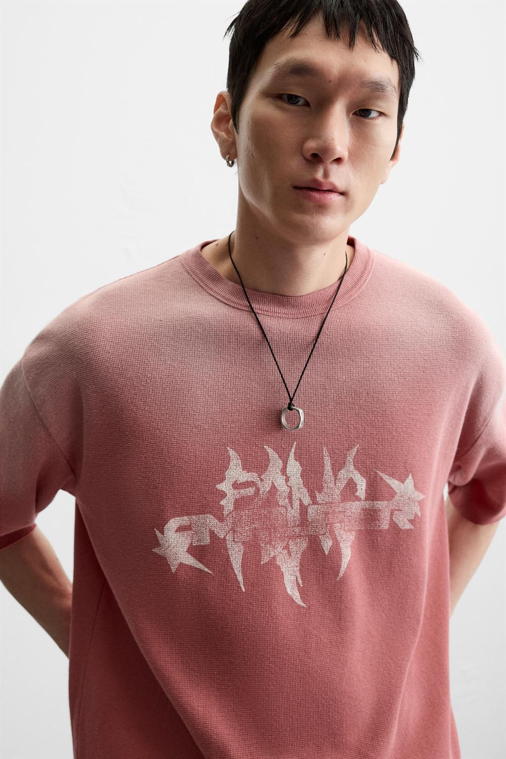 PRINTED KNIT T-SHIRT - Zara фото 5