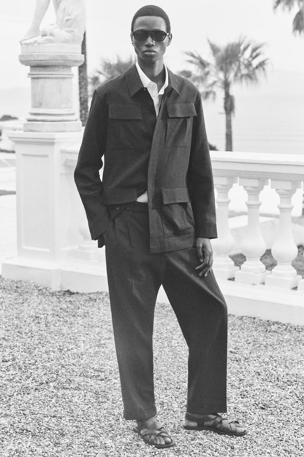 PANTAL?N DE LINO REGULAR FIT STRAIGHT LEG - H&m фото 2