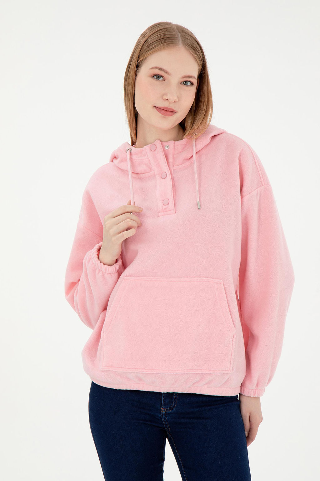Женский пудровый свитшот Неожиданная скидка в корзине - U.s. polo assn фото 3