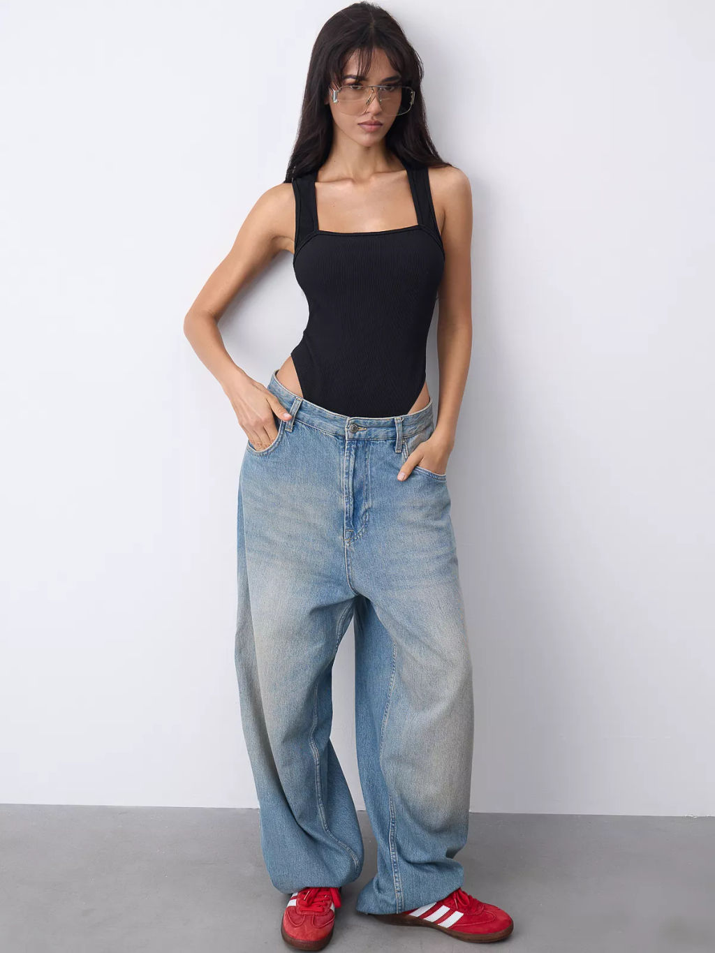 Боди в рубчик