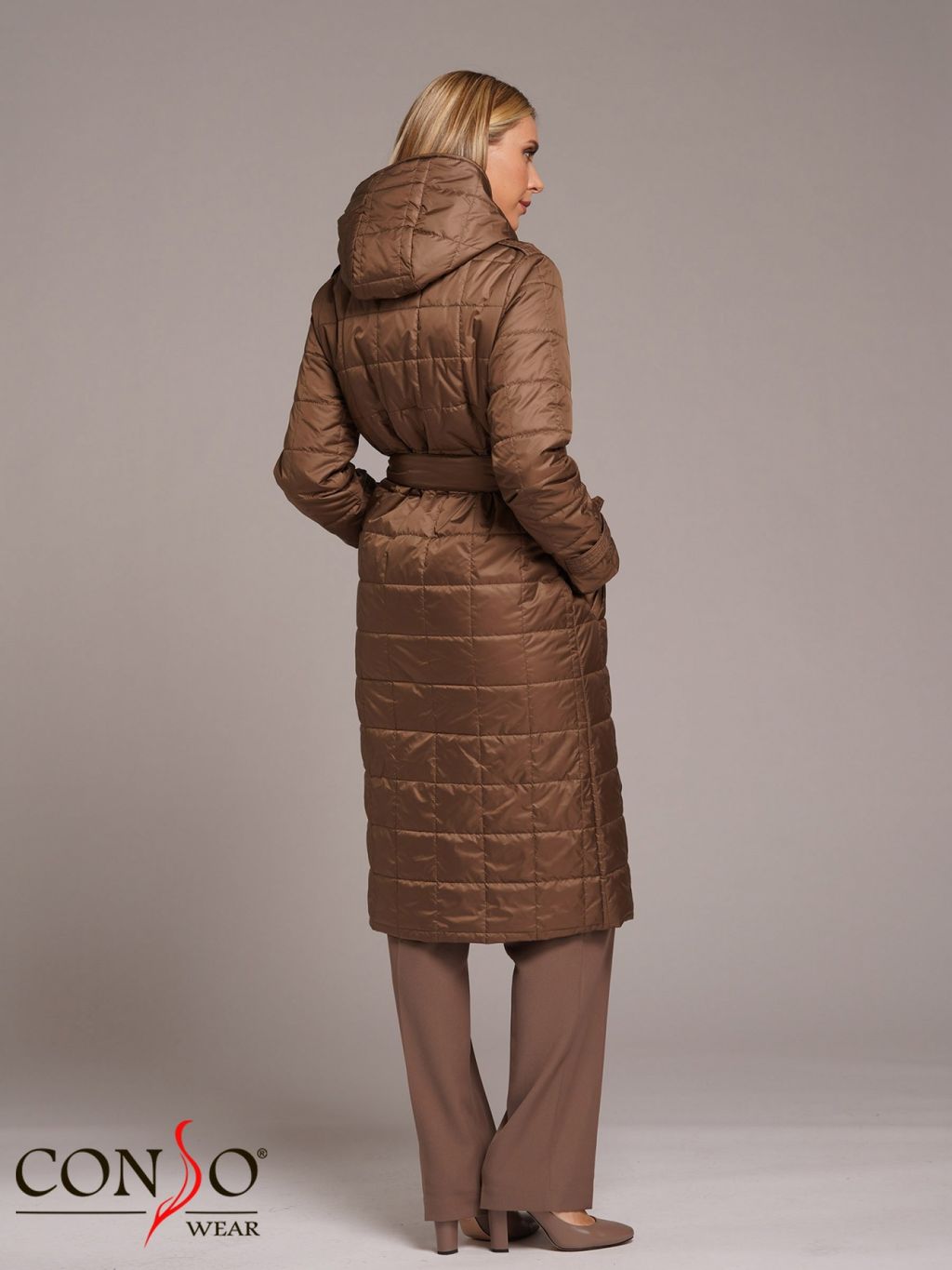 Conso/SL 210107 - hazelnut Утепленное Пальто  фото 7