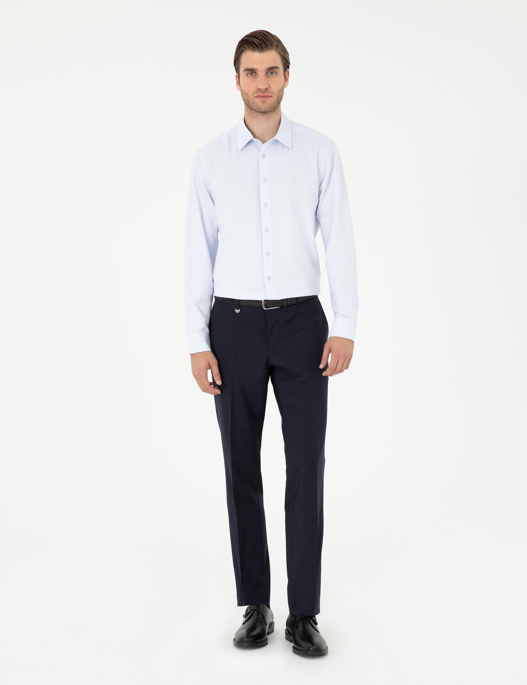 A__k Mavi Regular Fit Arm_rl_ Uzun Kollu G_mlek - Pierre cardin фото 4