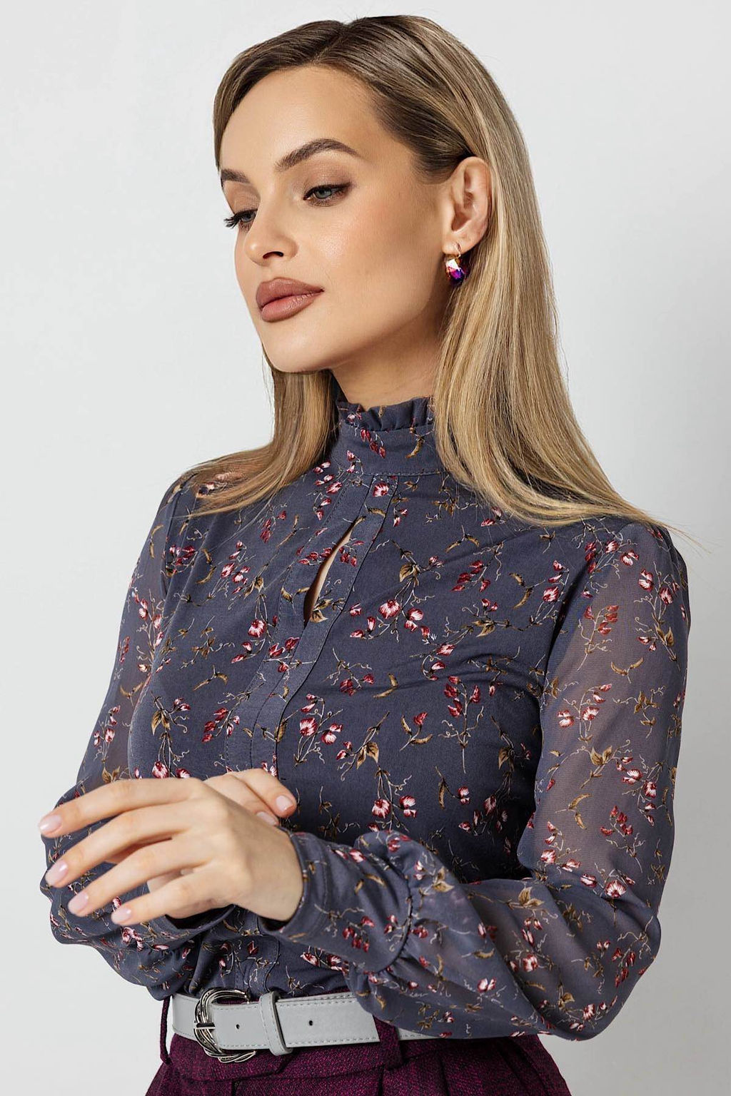 Блузка женская 3071/09/Антрацитовый