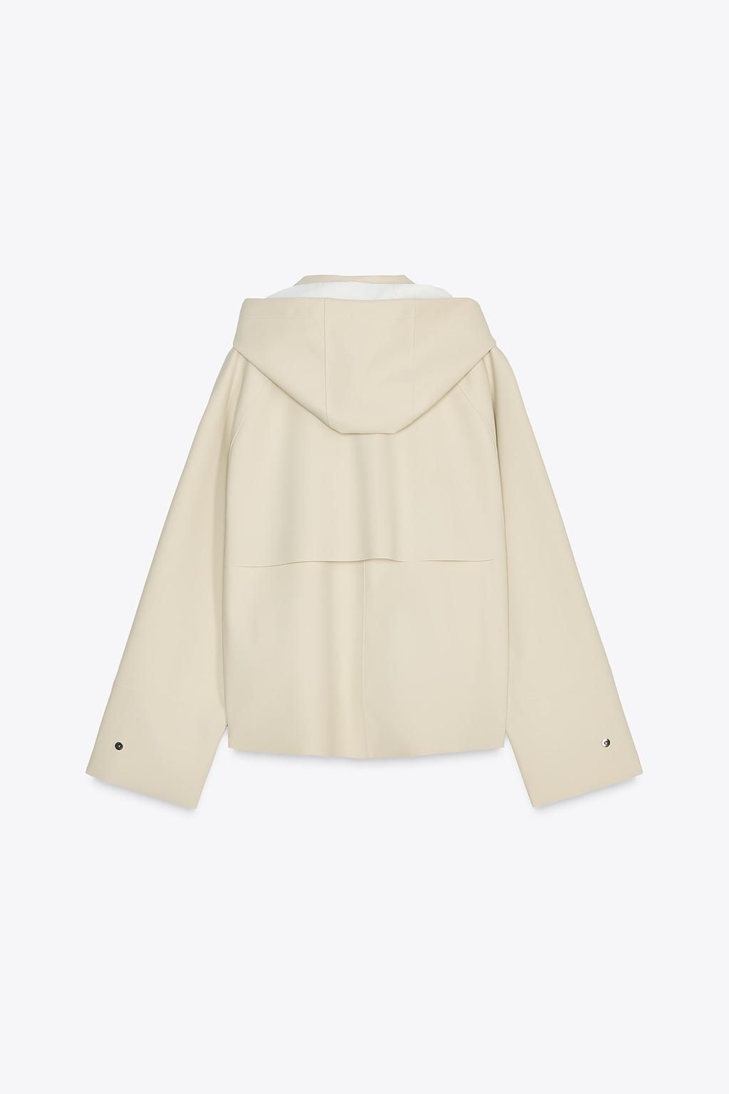 ZW COLLECTION WATER-RESISTANT RUBBERISED JACKET - Zara фото 6