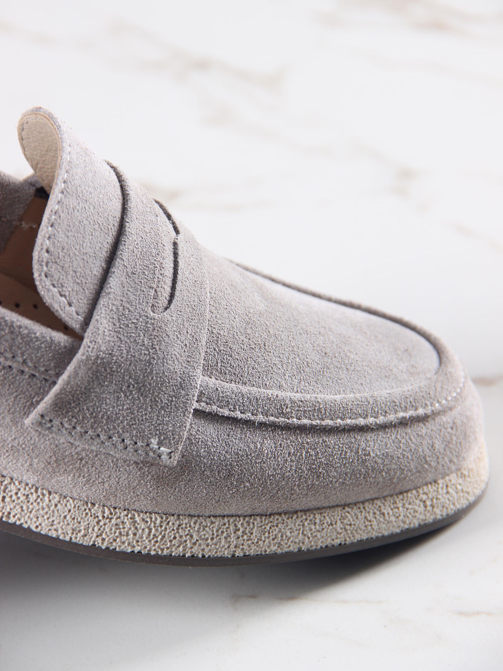 Лоферы 177.1607be.Каменный замша