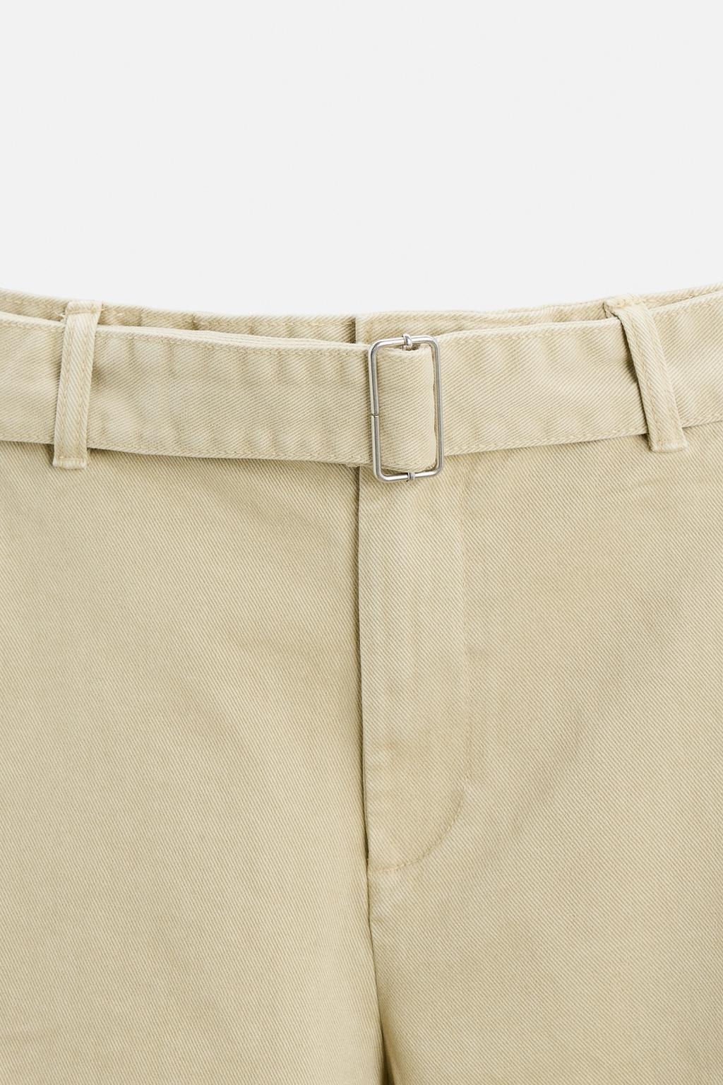STRAIGHT-LEG TROUSERS WITH BELT - Zara фото 7